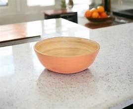Bamboo Fruit Bowl - Apricot