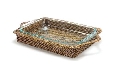 RECT TRAY + PYREX 3QT BAKER
