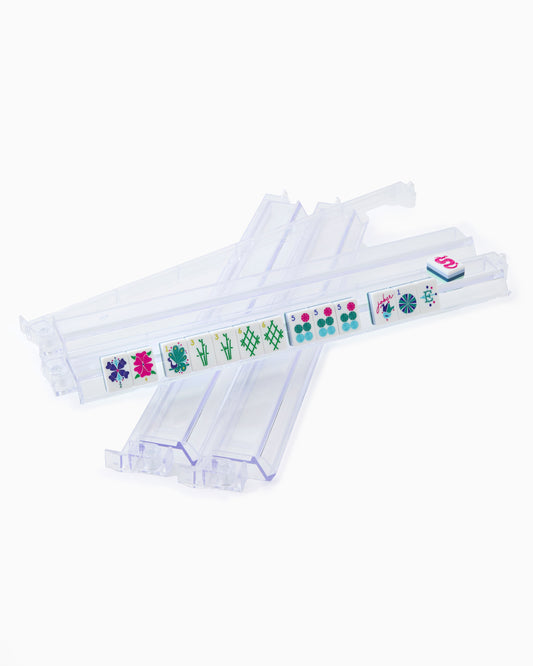 Clear Acrylic Racks & Pushers Set - Mahjong