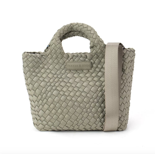 Mini Woven Tote - Stone