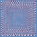 Powder Blue + Red Silk Gameday Scarf