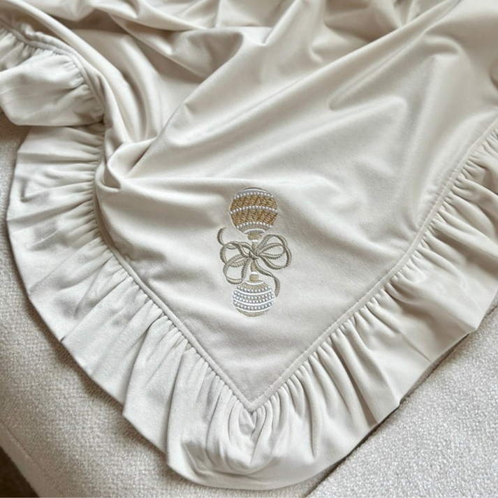 Baby Rattle Velvet Throw