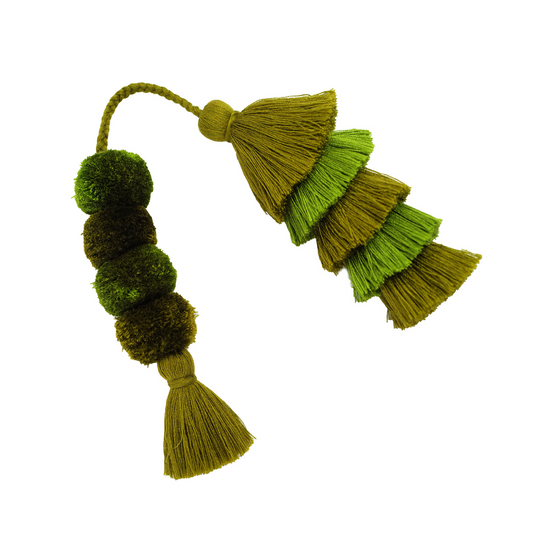 Flair Pom | Olive + Pear Green