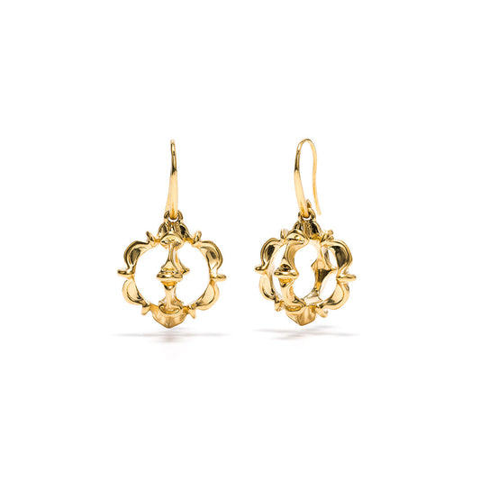 Bliss Ruffle Urchin Earrings - Gold Bliss Ruffle