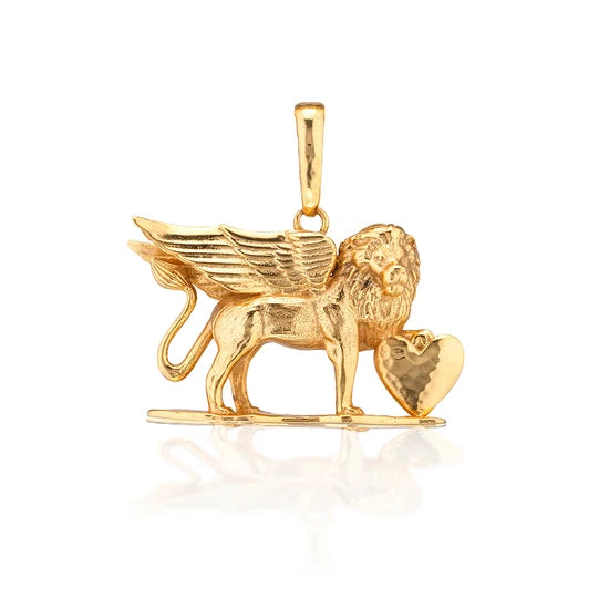 Lionheart Charm/Pendant - Gold
