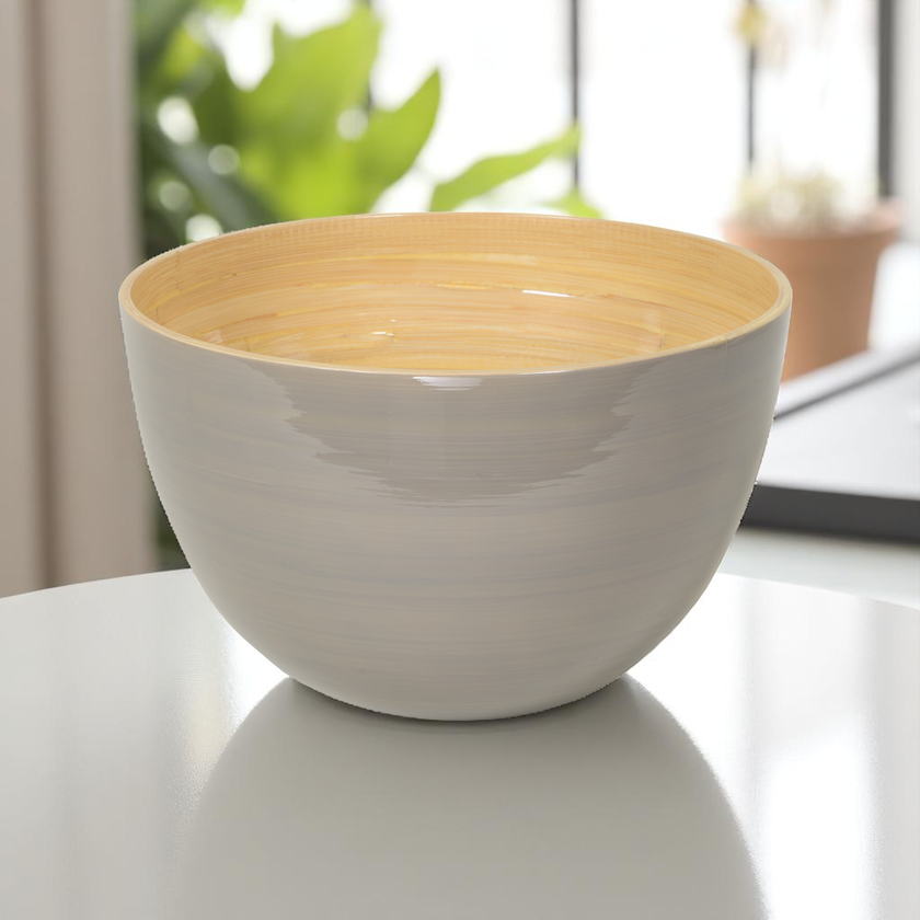 Bamboo Mixing Bowl -White