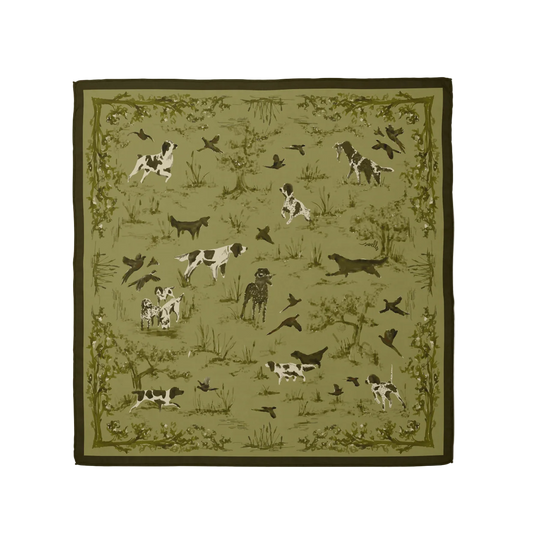 Bird Dog Scarf 26x26"