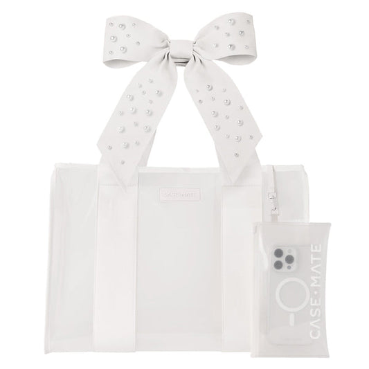 Jelly Bow Tote - Ivory Pearl Bow