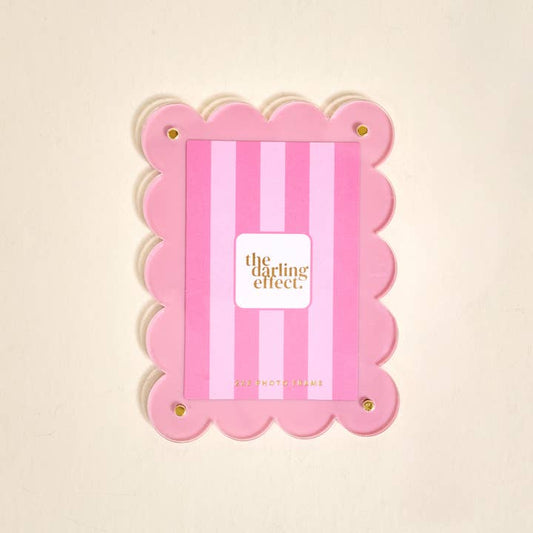 Mini Acrylic Picture Frame Magnet- Blush