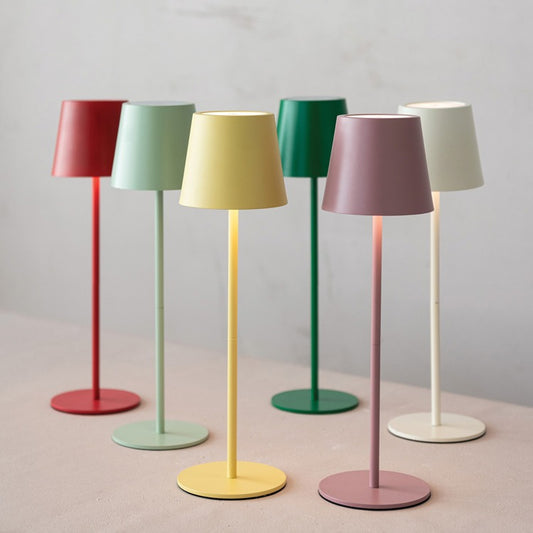 Metal LED Rechargeable Table Lamp - Mint Green