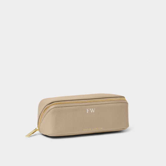 Small Make Up Bag Light Taupe