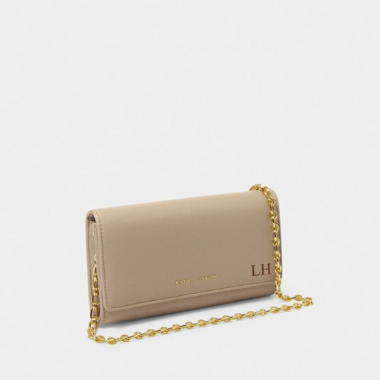 RUBI CHAIN CROSSBODY PURSE - Light Taupe