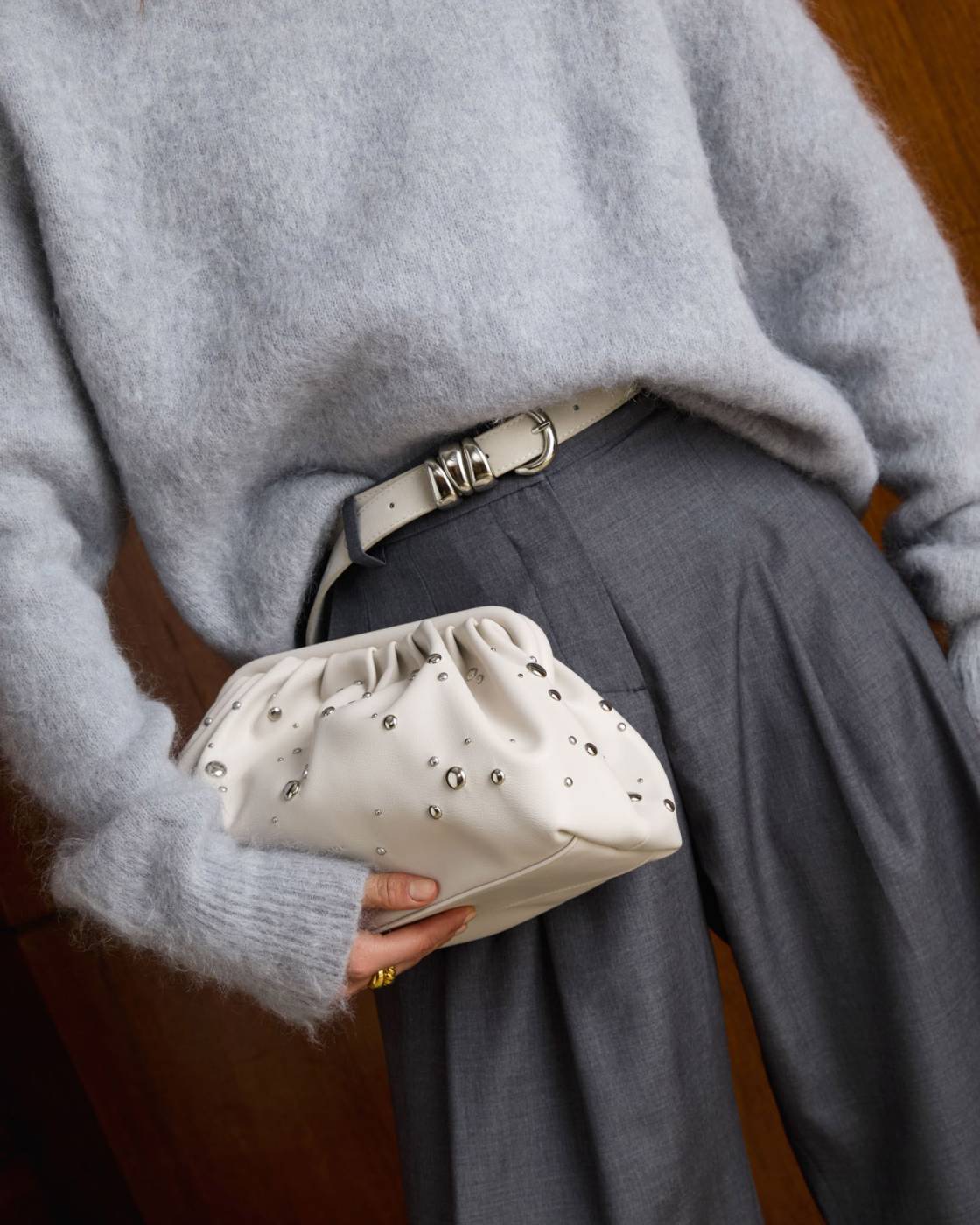 Paloma Studded Clutch
