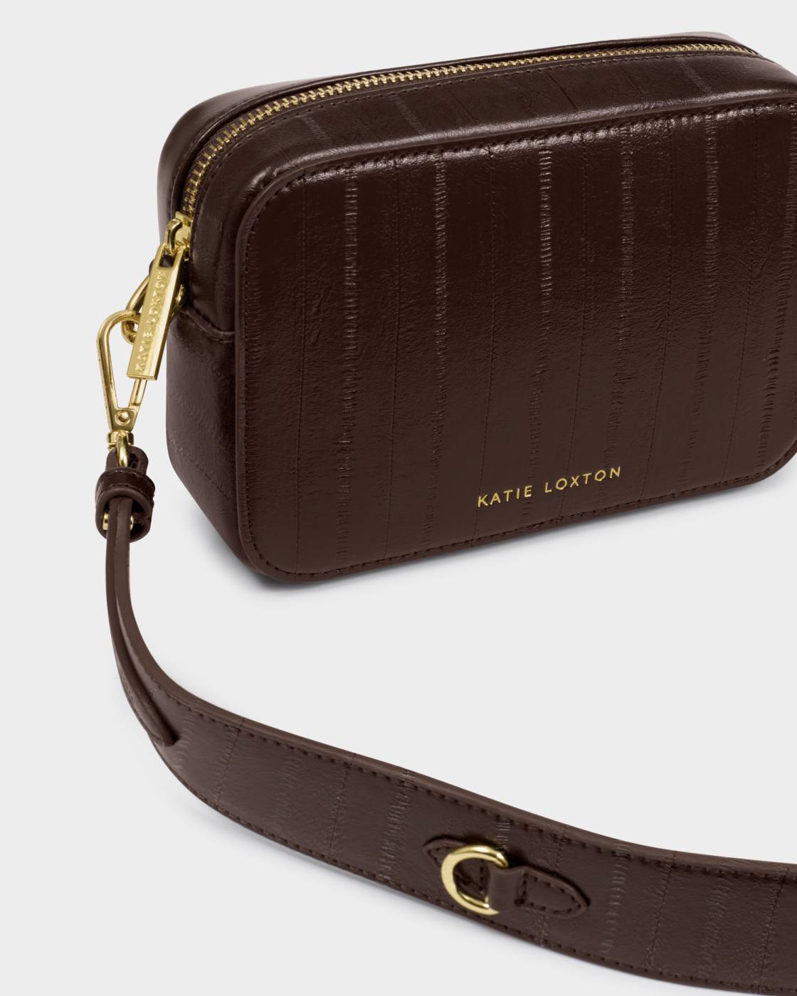 Avery Small Crossbody Bag - Chocolate Eel