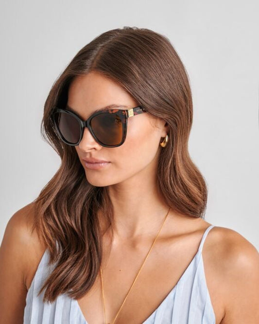 Mykonos Oversized Cat-Eye Sunglasses - Tortoise