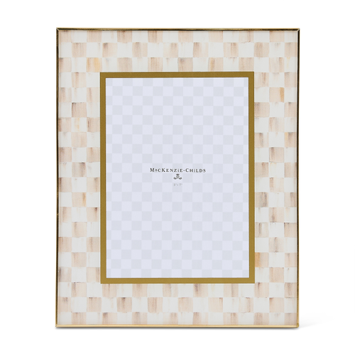 Mocha Check Glass 5" x 7" Frame