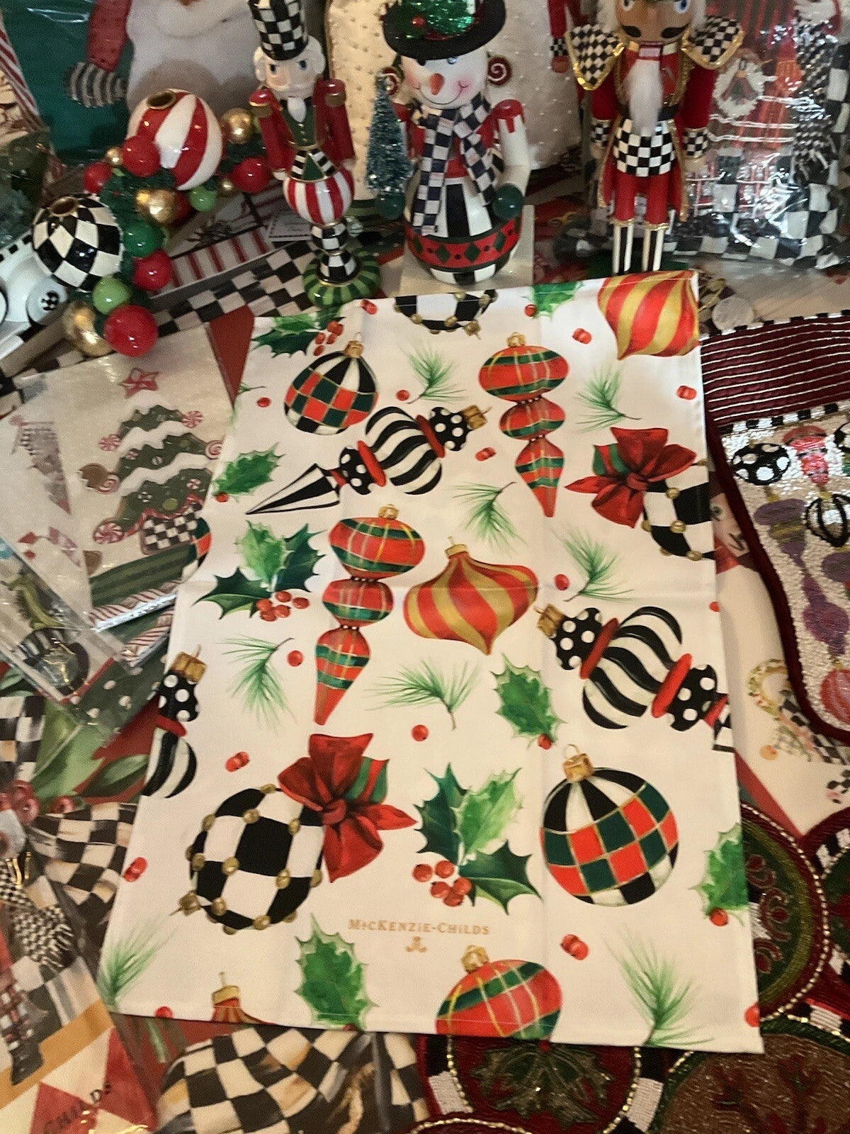 Deck the Halls Dish Towel