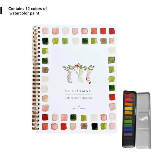 Christmas Watercolor Workbook