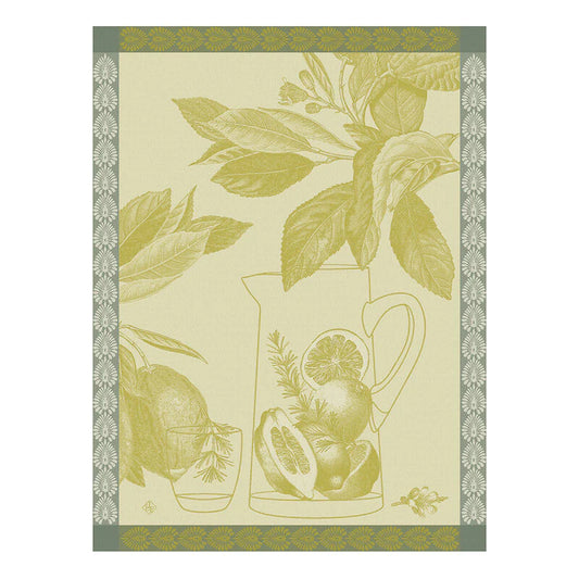 Tea Towel Euax De Citrons Yellow