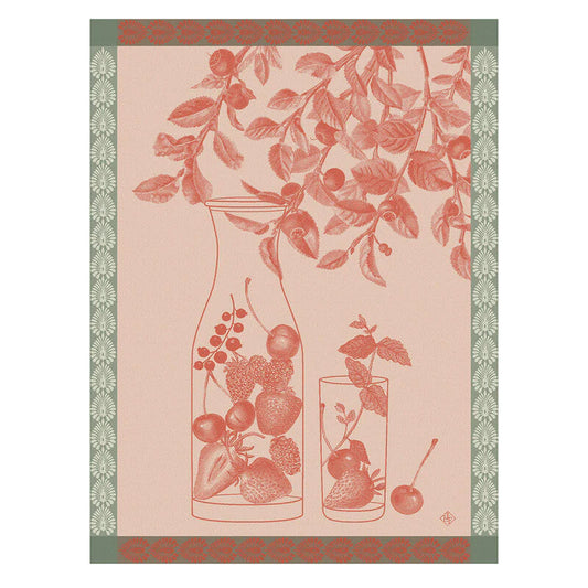 Tea Towel Euax De Fruits Rouge Red