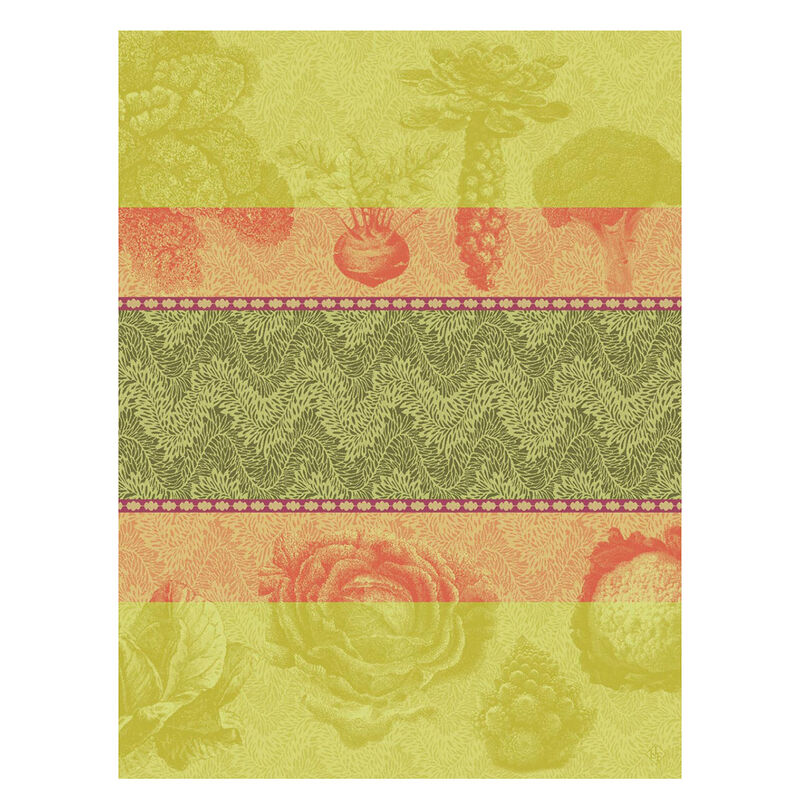 Tea towel Jardin des choux - Green